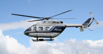 The Airwork helicopter