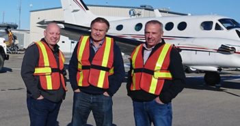 Executives at Red Deer Airport