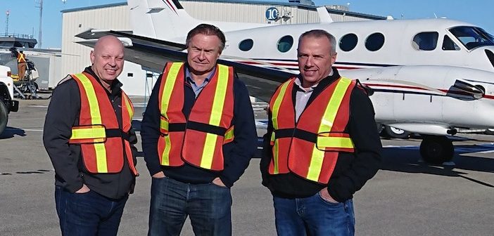 Executives at Red Deer Airport