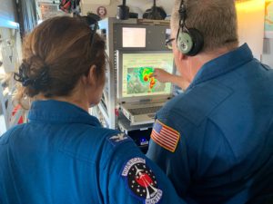 Researchers from the National Oceanic and Atmospheric Administration track and fly into storms to measure them