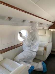 Clay Lacy developed different cleaning regimes for their aircraft and ground operations