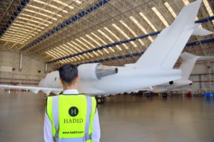 Hadid offers ground support and trip planning and support services to aircraft operators