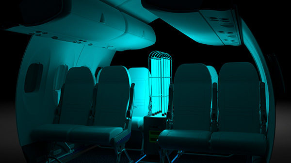 The disinfection procedure within Dash 8 Series aircraft between flights would be completed in under five minutes