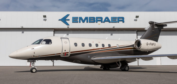 Embraer has delivered the first jet in a fleet of Praetor 600s to Flexjet