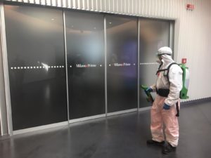 Regular manual cleaning of high traffic areas and touchpoints such as doors help to reduce the risk of transmission