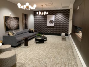 The new facilities include lounges and a gym for crew