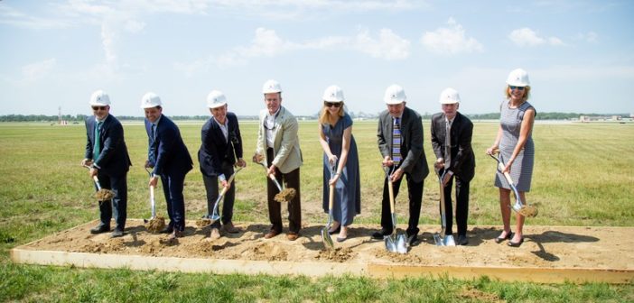 Jet Linx breaks ground on new private terminal at Eppley Airfield in Omaha, Nebraska.