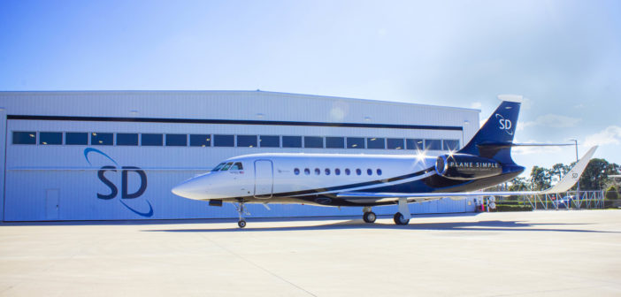The SD Falcon 2000LX ready for Plane Simple antenna installation