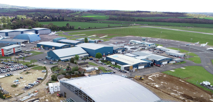 Work is progressing on a major expansion at London Oxford Airport in the UK that includes a new hangar, helipads and SAF-ready fuel farm