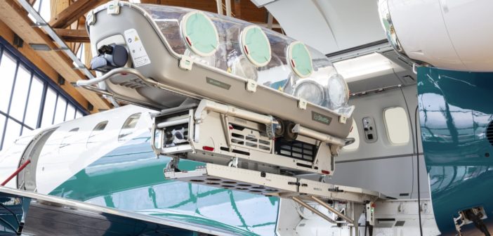 Together with its development partner, Aerolite AG, Pilatus now offers integration of the EpiShuttle in medevac PC-24s. Photo: Pilatus Aircraft Ltd