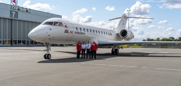 FAI rent-a-jet has configured one of its seven Global Express aircraft as a dedicated air ambulance