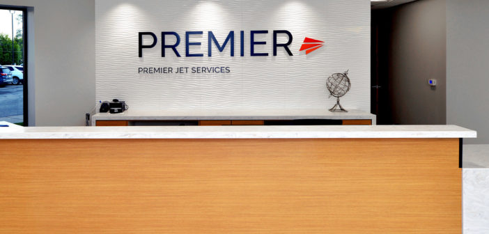 New Lobby at Premier Jet Service FBO at Oakland County International Airport (PTK) in Waterford Michigan