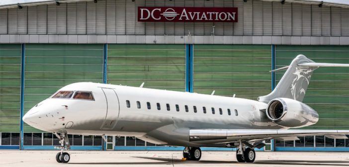 DC Aviation's maintenance center at Stuttgart Airport has successfully completed a 10-year check on a Global 5000