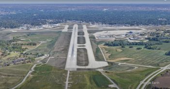 Des Moines International is a medium sized multi-use airport,