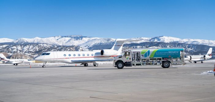 Signature Aviation has introduced a permanent supply of sustainably sourced jet fuel at the Eagle County Regional Airport near Vail, Colorado
