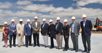 Sheltair Aviation held a hangar expansion ceremony to mark a milestone in the development of a new 30,000 square foot hangar