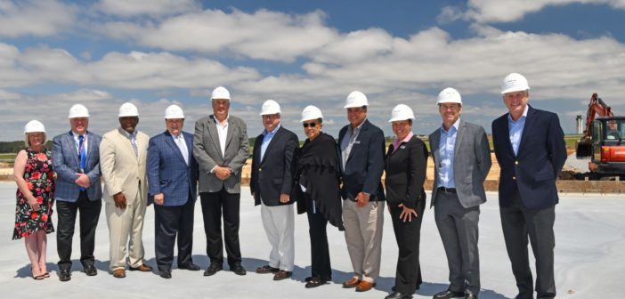 Sheltair Aviation held a hangar expansion ceremony to mark a milestone in the development of a new 30,000 square foot hangar