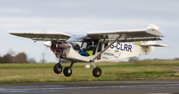 The NUNCATS battery-electric sky jeep takes off for its first test flight from Old Buckenham Airfield in the UK (Image: NUNCATS)