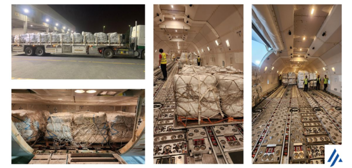 Air Partner's charter division has arranged approximately 200 tonnes of relief material consisting of blankets and tents to help those in need