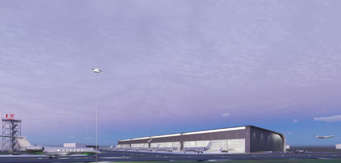 Farnborough Airport has announced the completion of the first phase of its 175,000 sq. ft sustainably designed hangar facility