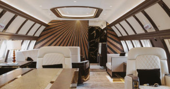 Jet Aviation has recently redelivered a bespoke interior for an ACJ319neo. The custom interior was designed in-house, and hand-crafted