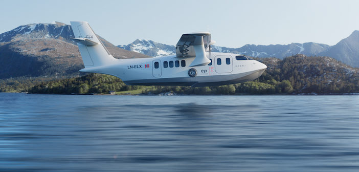 Artist's impression of the NoEmi all-electric seaplane (Image: Elfy)