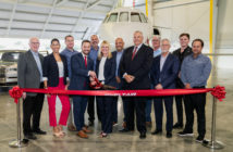 A ribbon-cutting ceremony was recently held to commemorate the hangar's opening