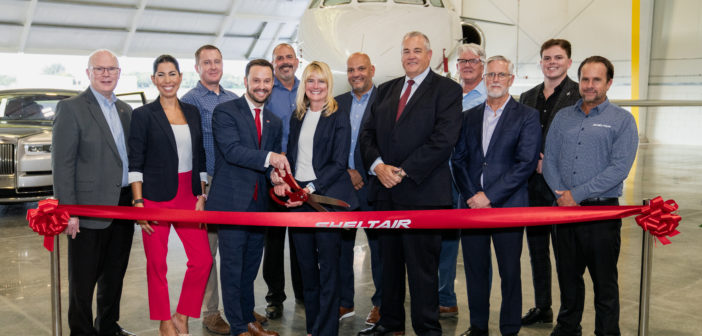 A ribbon-cutting ceremony was recently held to commemorate the hangar's opening