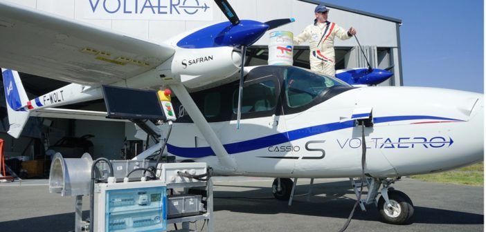 VoltAero has flown the proprietary electric-hybrid powertrain for its Cassio family of aircraft with 100% sustainable fuel provided by TotalEnergies